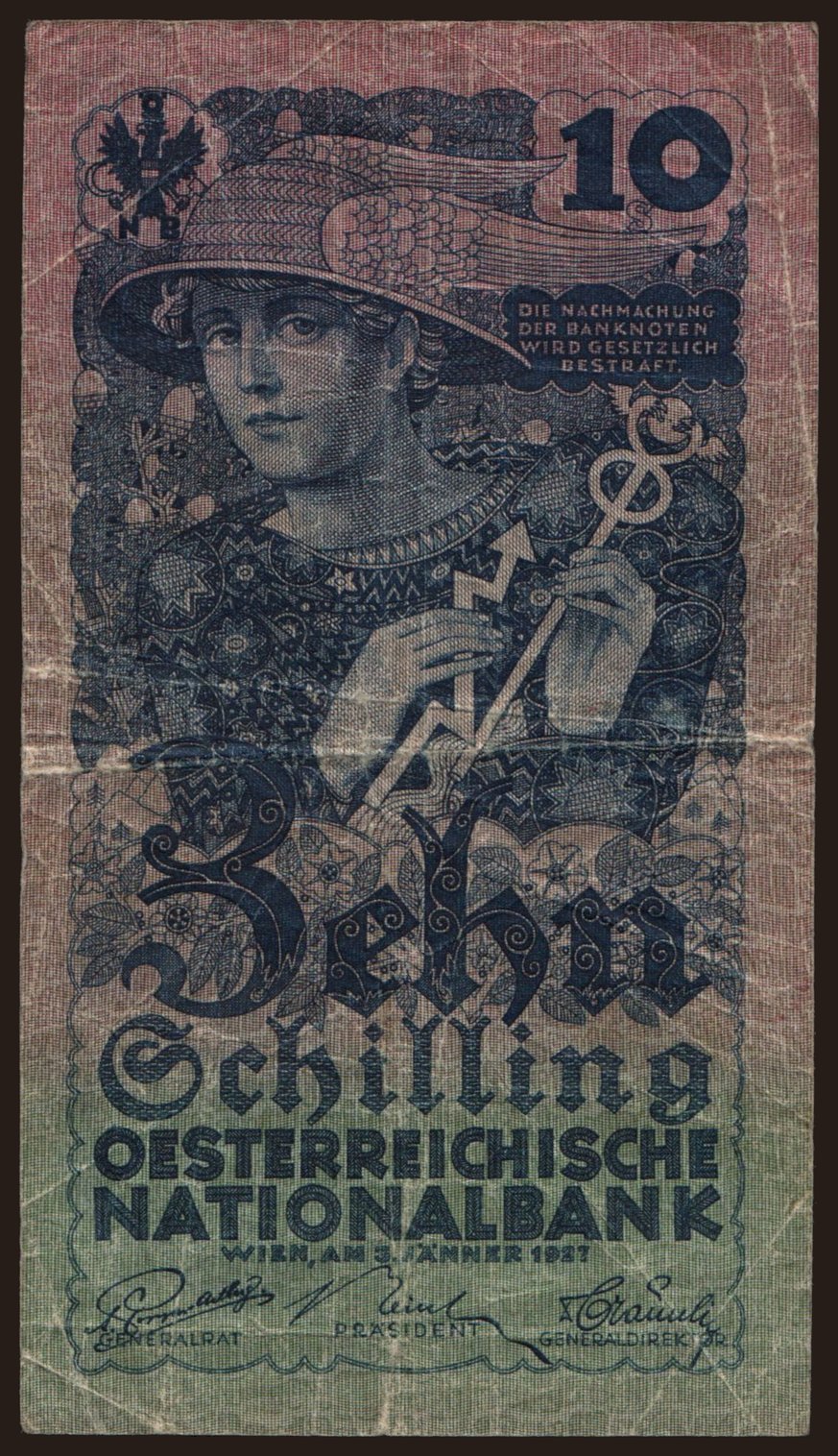 10 Schilling, 1927