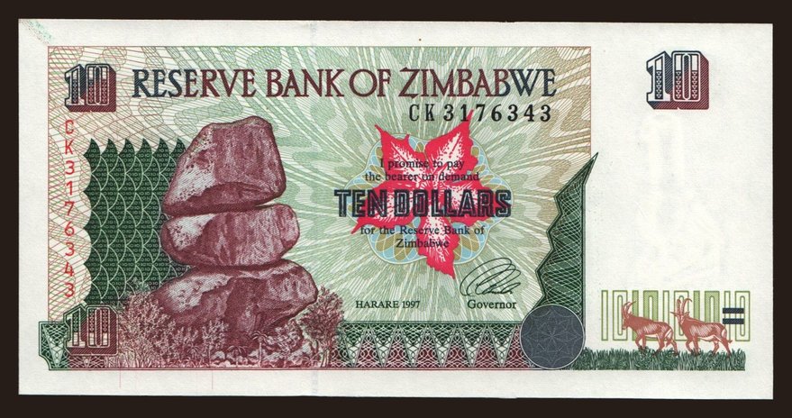 10 dollars, 1997