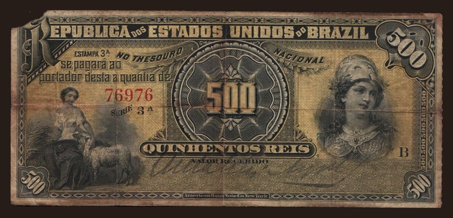 500 reis, 1893
