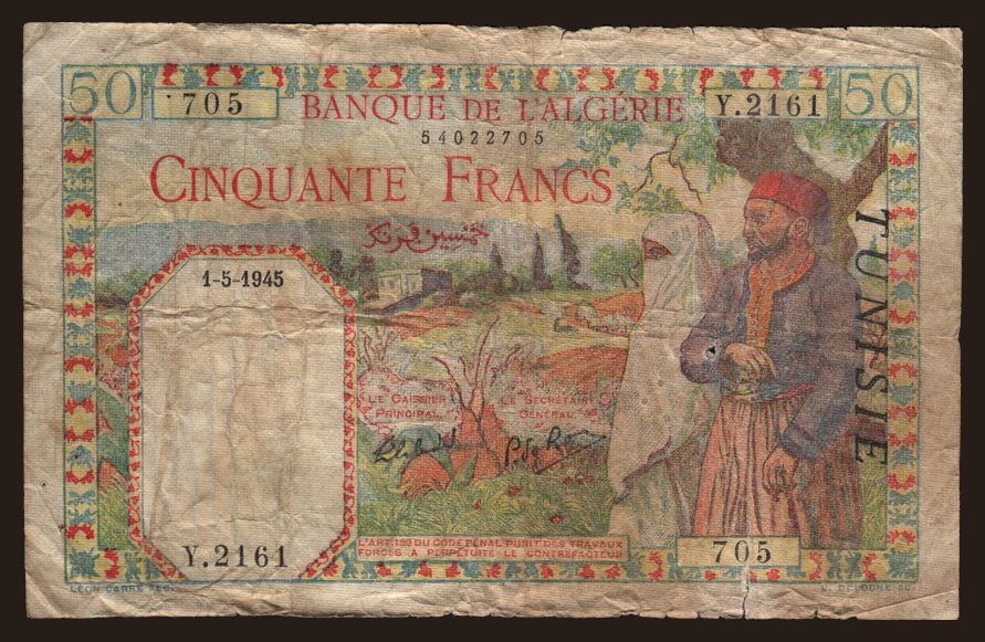50 francs, 1945