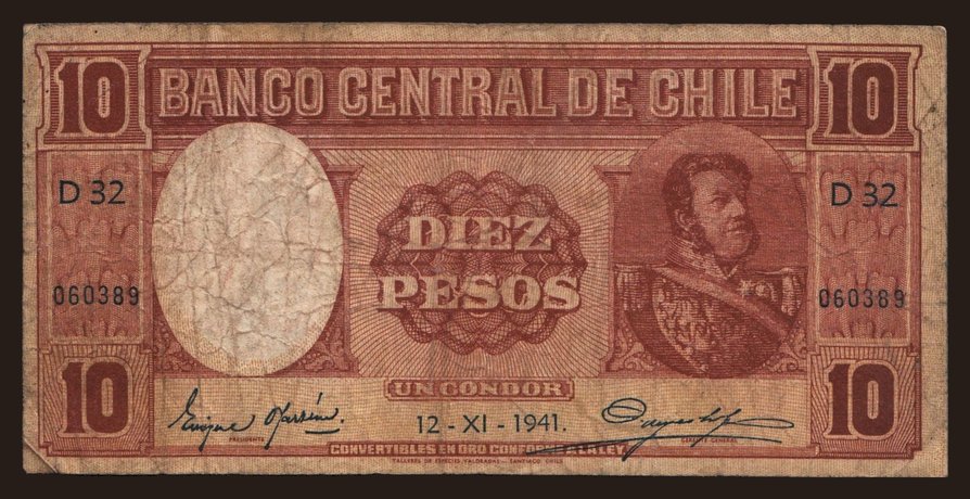 10 pesos, 1941