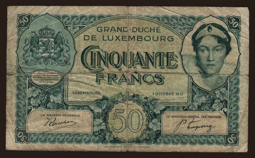 50 francs, 1932