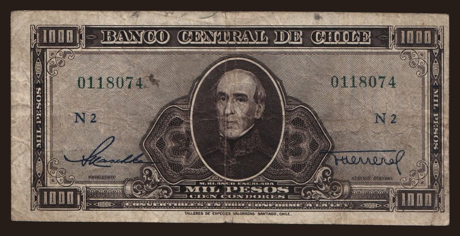 1000 pesos, 1947