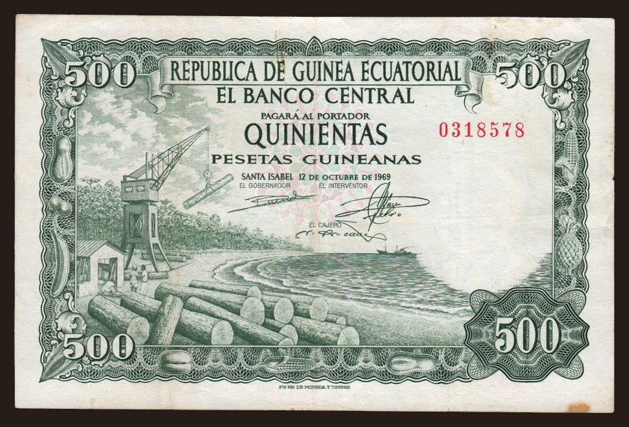 500 pesetas, 1969