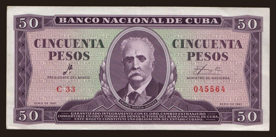 50 pesos, 1961