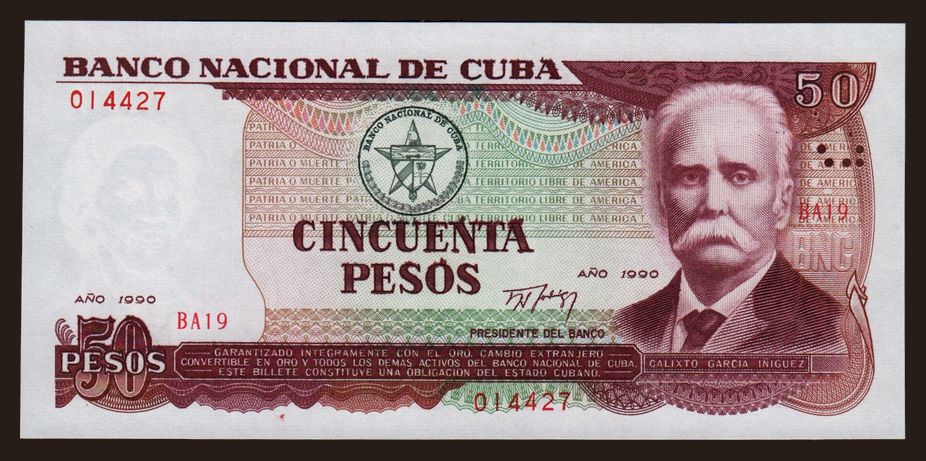 50 pesos, 1990