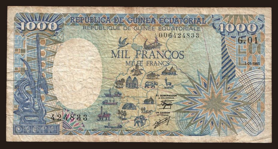 1000 francos, 1985