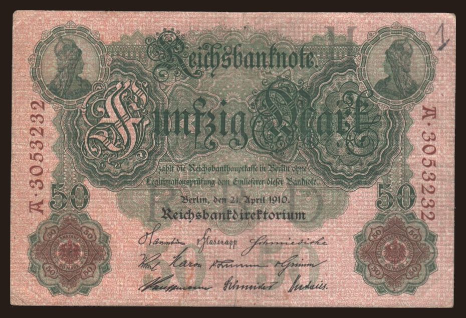 50 Mark, 1910