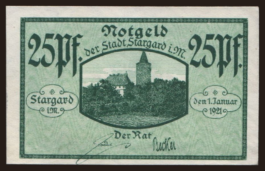 Stargard, 25 Pfennig, 1921
