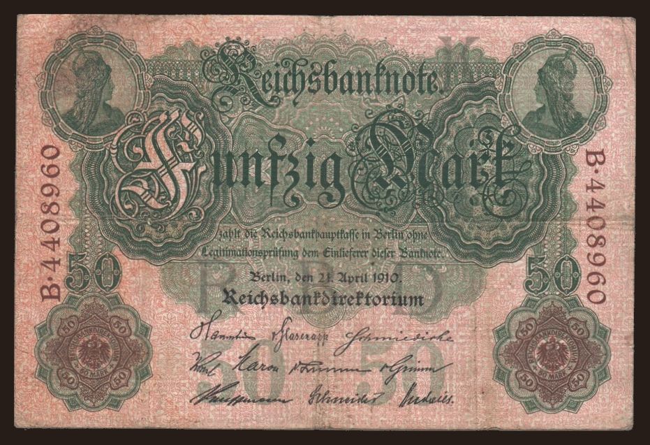 50 Mark, 1910