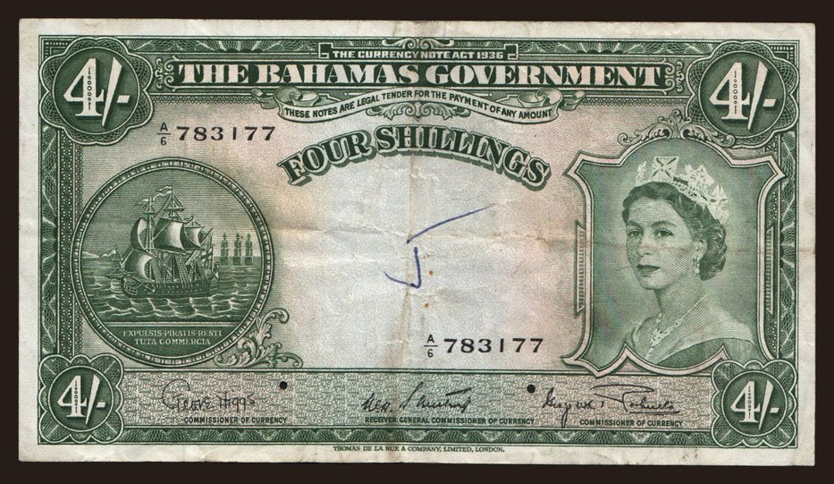 4 shillings, 1953