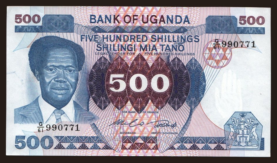 500 shillings, 1983