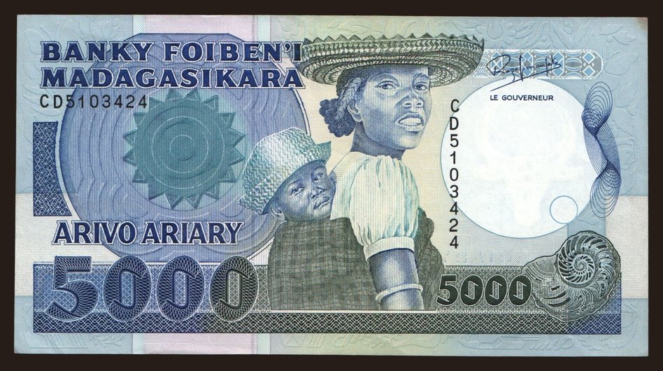 5000 francs, 1983