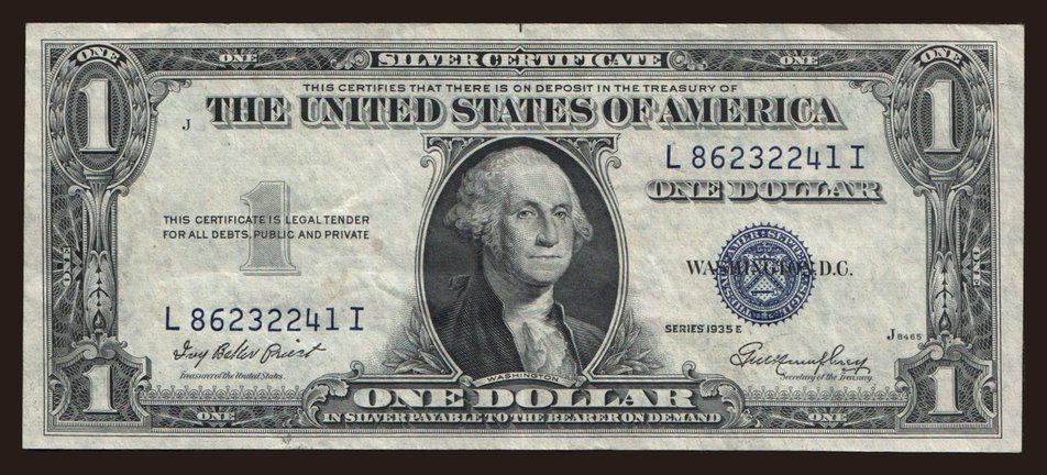 1 dollar, 1935