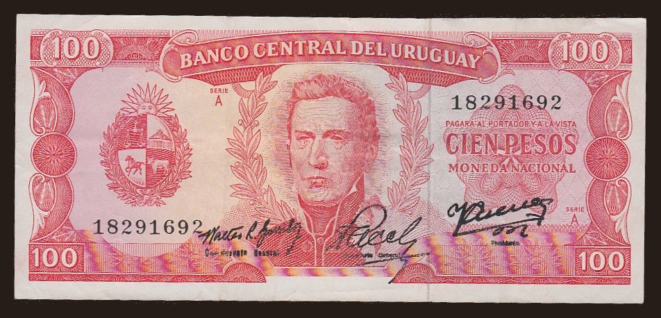 100 pesos, 1967