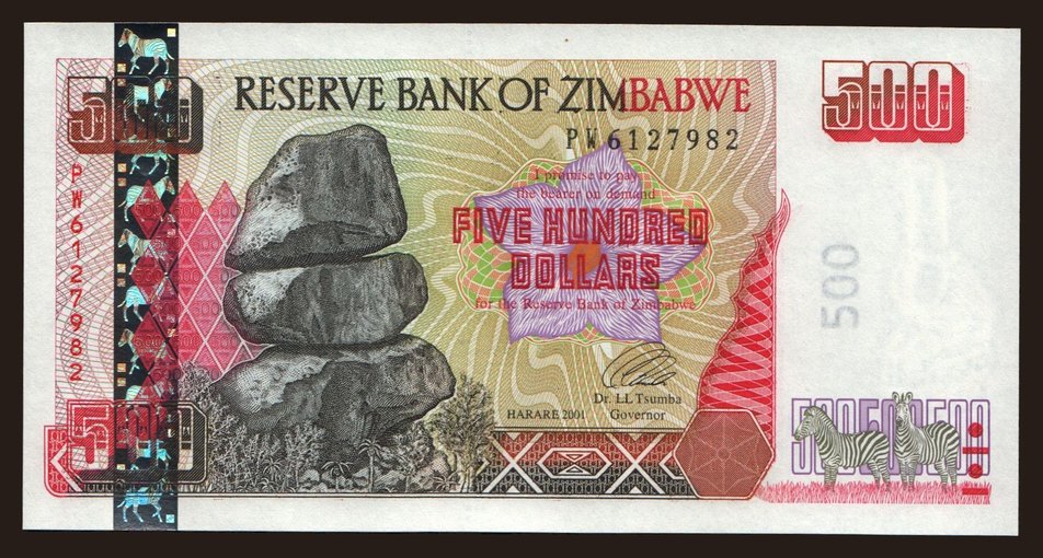 500 dollars, 2001