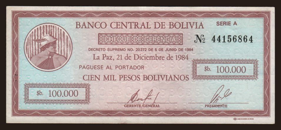 100.000 pesos, 1984