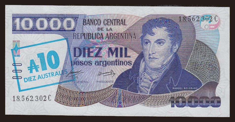10 australes, 1985