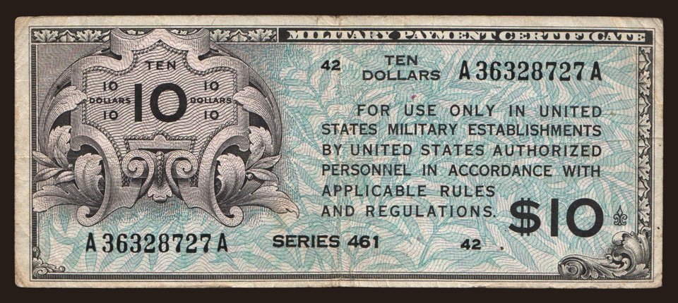 MPC, 10 dollars, 1946