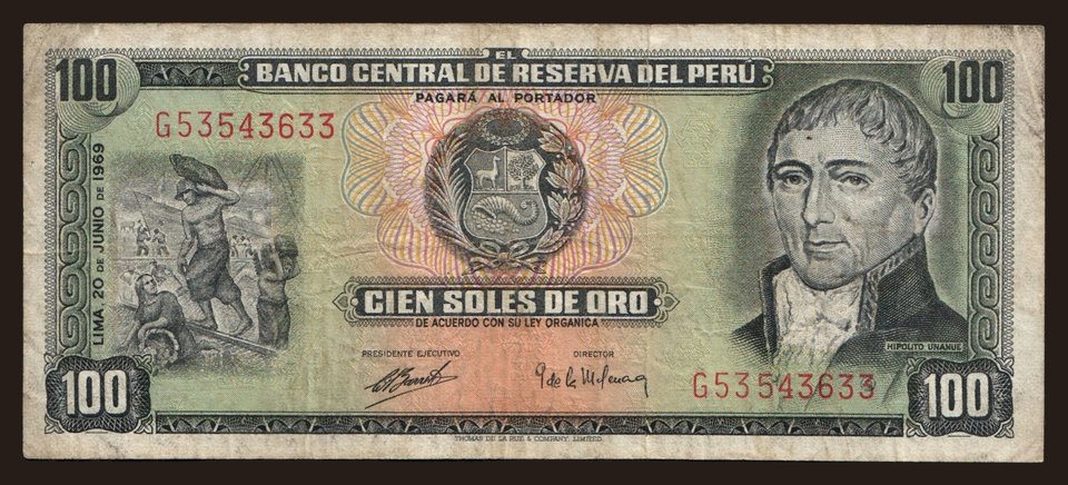 100 soles, 1969
