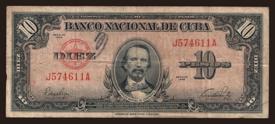 10 pesos, 1949