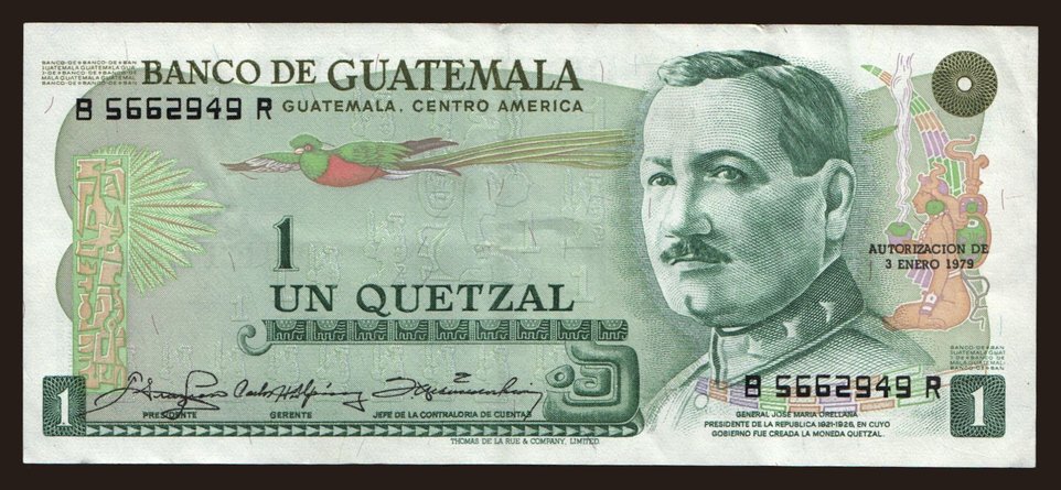 1 quetzal, 1979