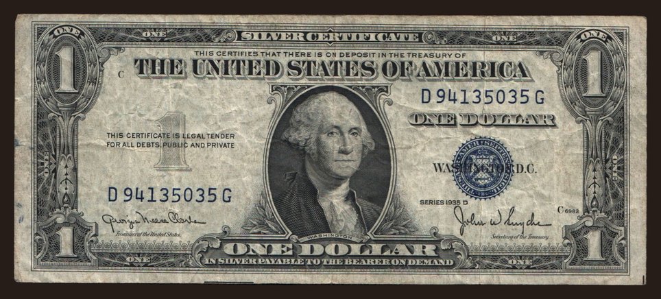 1 dollar, 1934