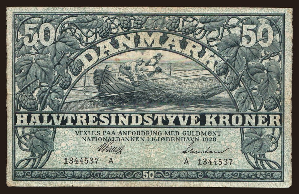 50 kroner, 1928