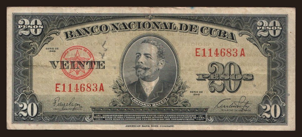 20 pesos, 1949