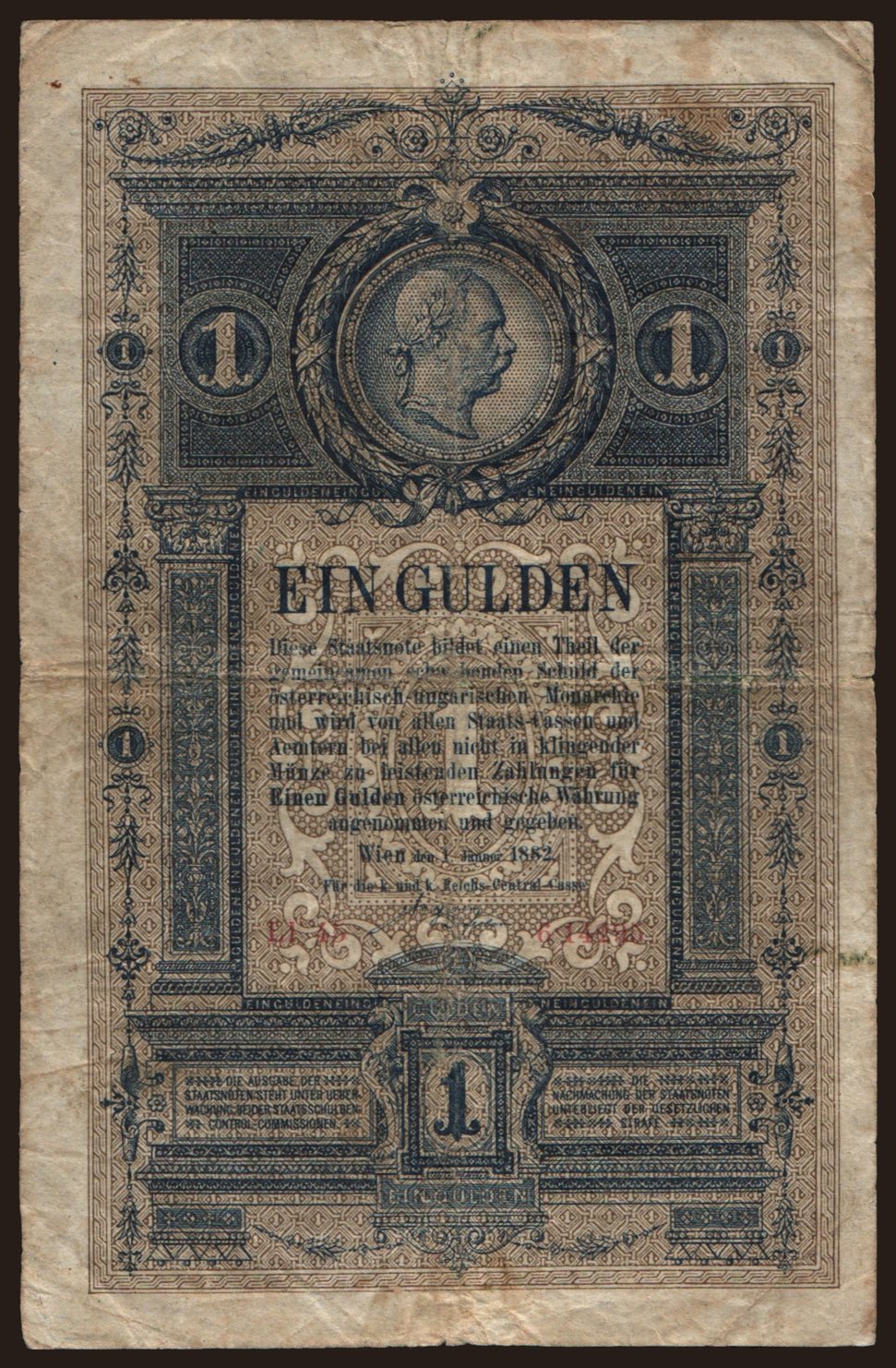 1 Gulden, 1882