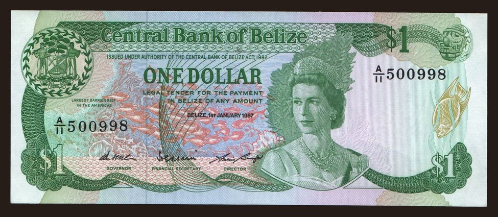 1 dollar, 1987