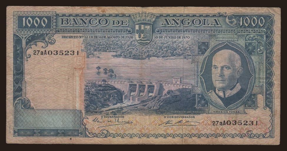 1000 escudos, 1970