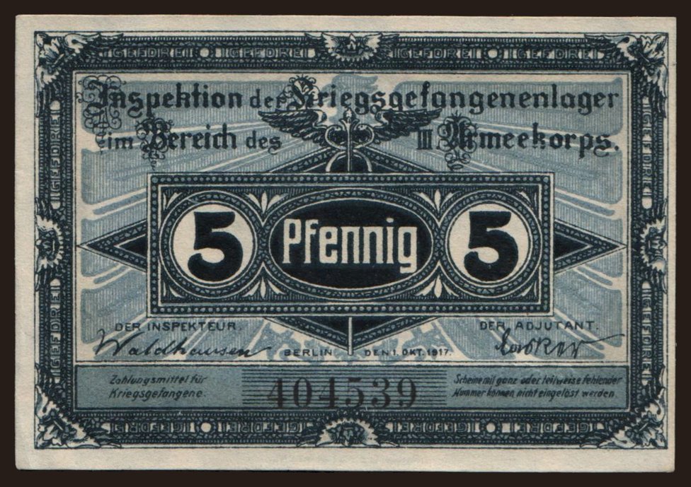 Frankfurt Oder, 5 Pfennig, 1917