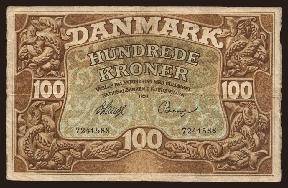 100 kroner, 1920