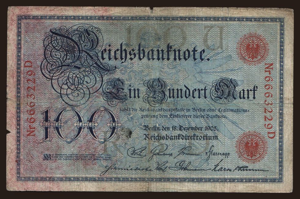 100 Mark, 1905