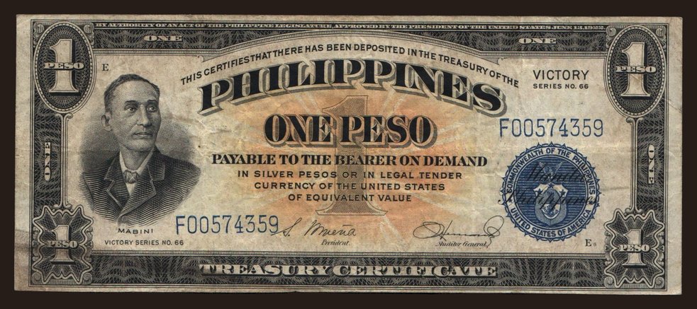 1 peso, 1944