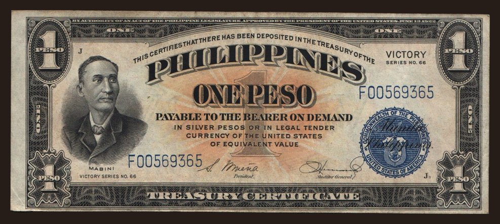 1 peso, 1944