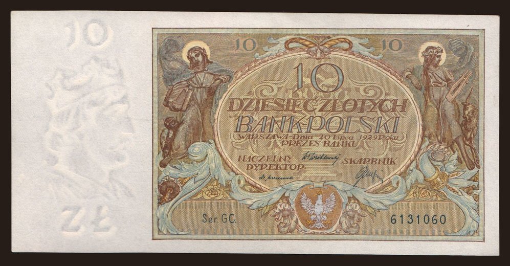 10 zlotych, 1929
