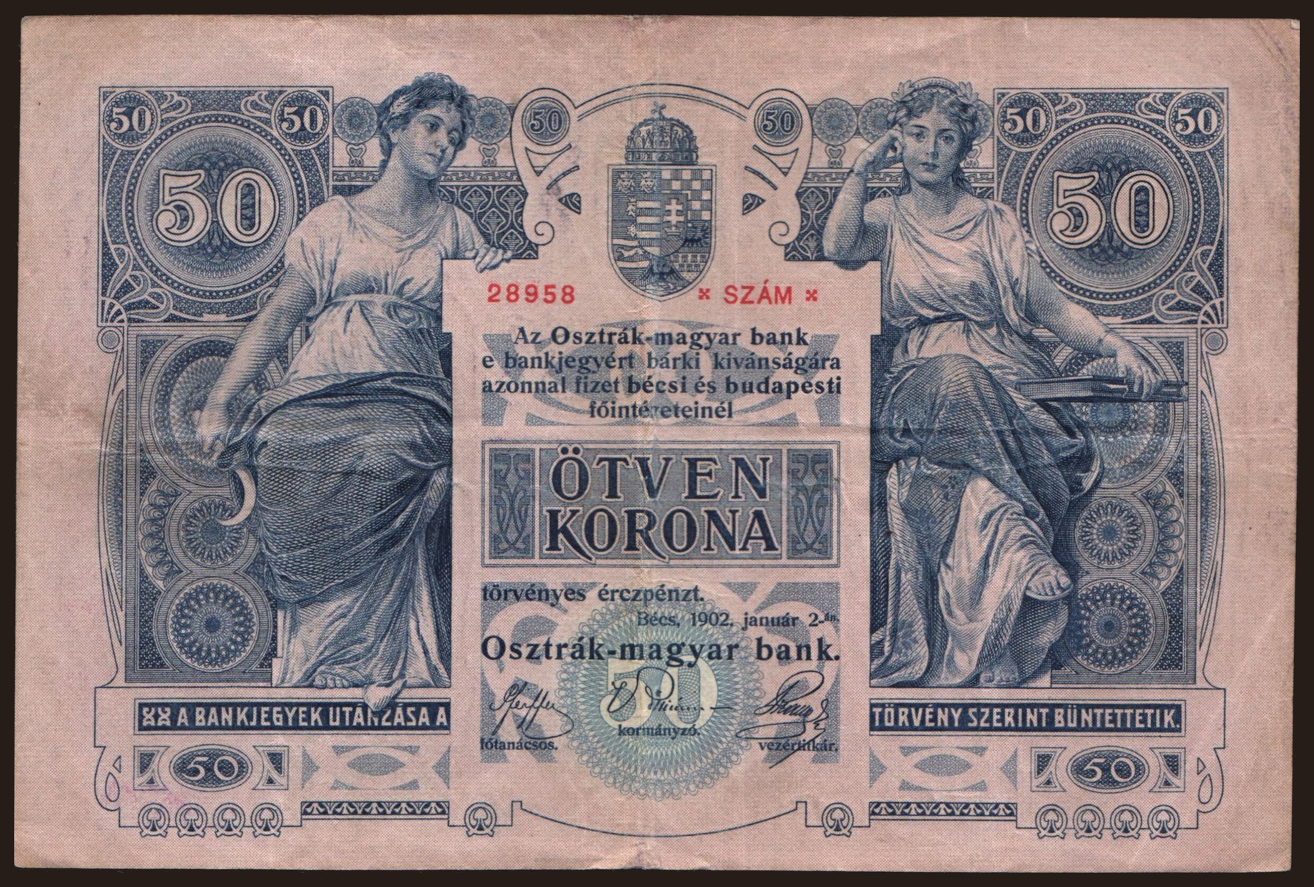50 Kronen, 1902 | notafilia-kp.com