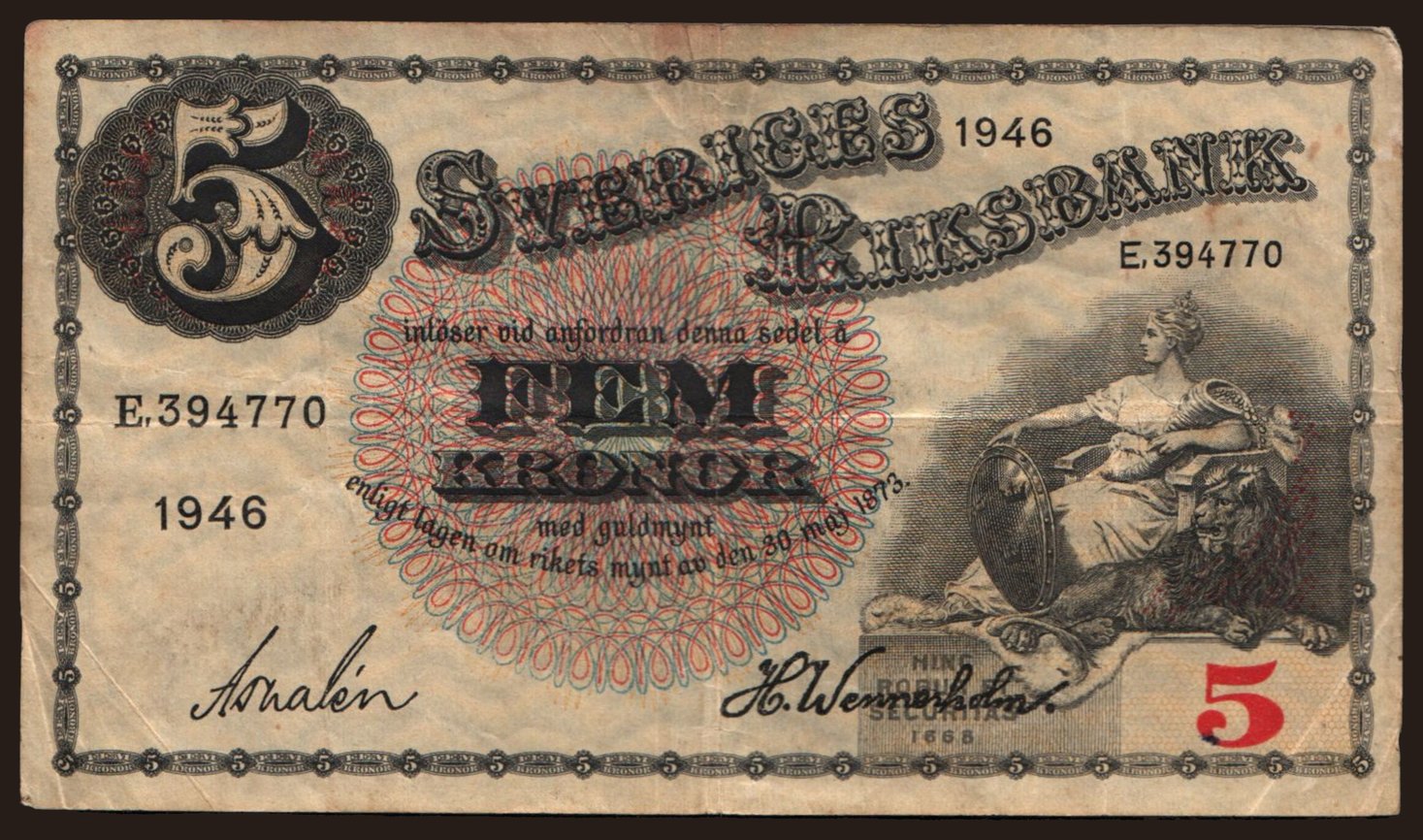 5 Kronor, 1946 | notafilia-kp.com