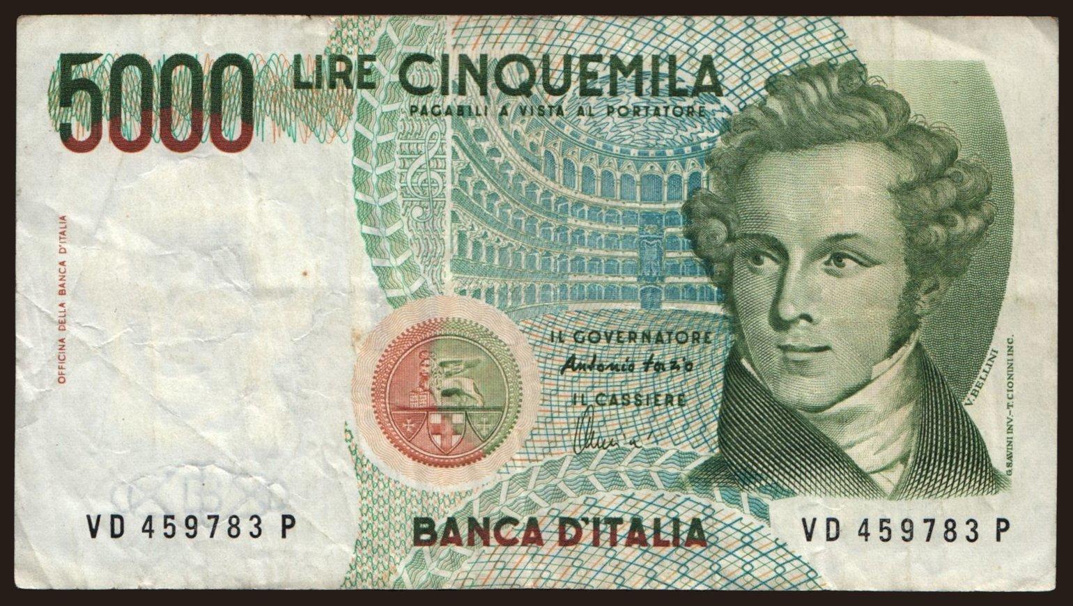 Valore 1000 Lire Di Carta 1990