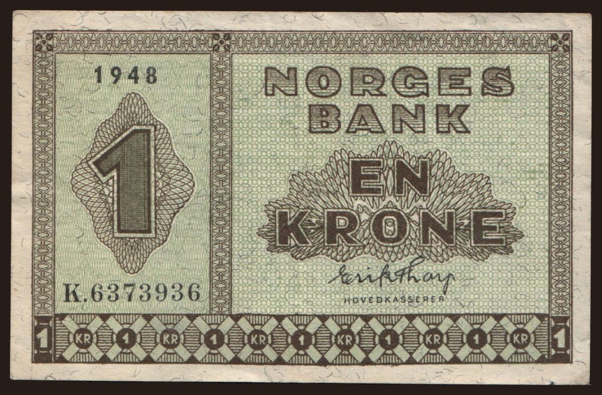 1 krone, 1948 | notafilia-kp.com